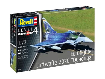 REV03843 - Eurofighter LUFTWAFFE 2020 QUADRIGA Flugzeug zum Zusammenbauen und Lackieren