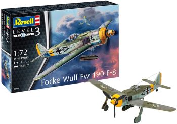 REV03898 - Focke Wulf Fw190 F-8 Flugzeug zum Zusammenbauen und Lackieren