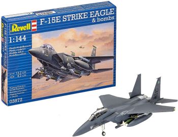 REV03972 - F-15E STRIKE EAGLE Flugzeug & Bomben zum Zusammenbauen und Bemalen