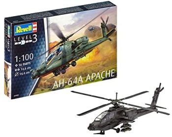 REV04985 - AH-64A Apache Hubschrauber zum Zusammenbauen und Lackieren