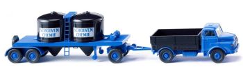 WIK053404 - MAN 4x2 Muldenkipper mit Chemietrailer 3 Achsen SCHOLVEN CHEMIE