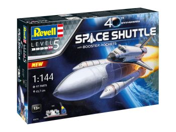 REV05674 - Space Shuttle & Raketen 40. Booster-Geschenkset. Geburtstag zusammenbauen und bemalen
