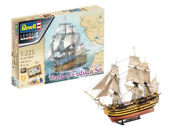 REV05767 - BATTLE OF TRAFALGAR mit Bemalung zum Zusammenbauen und Bemalen