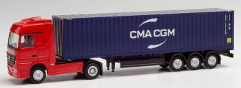 HER066808 - MERCEDES Actros 4x2 mit Containerträger und CMA/CGM Container