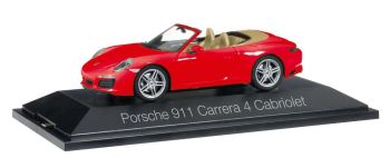 HER071109 - PORSCHE 911 Carrera 4 Cabriolet rot