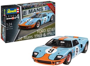 REV07696 - FORD GT 40 Le Mans 1968 zum Zusammenbauen und Lackieren