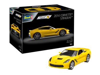 REV07825 - Easy-Click Corvette Stingray 2014 Gelb zum Zusammenbauen