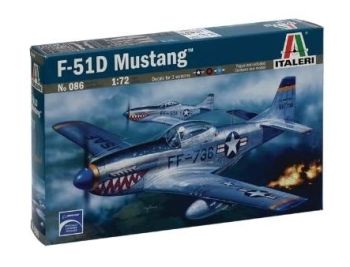 ITA0086 - F-51D Mustang Flugzeug zum Zusammenbauen und Lackieren