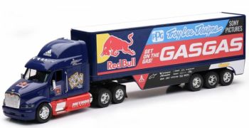 NEW11053 - PETERBILT 6x4 mit Anhänger 3 Achsen GASGAS Redbull.