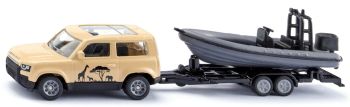 SIK1126 - LAND ROVER Defender – SAFARI mit Boot in Blisterverpackung