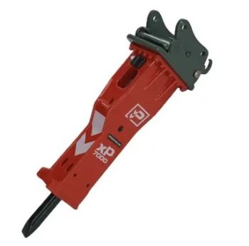 GF113-3 - PROMOVE XP7000 Hydraulikhammer mit OilQuick-Aufnahme für 60-120-Tonnen-Bagger.