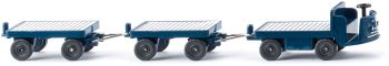 WIK116004 - Elektrokarren mit Anhängern blau