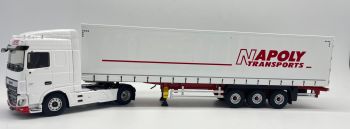 ELI117732 - DAF XF MY17 Space CAB 4x2 mit Planenanhänger Tautliner 3 Achsen - NAPOLY Transport