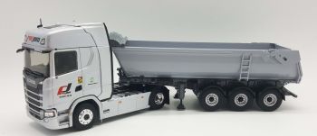 ELI118306 - SCANIA 500S 4x2 mit Mulde Fruehauf 3 Achsen - Transports PREJAM