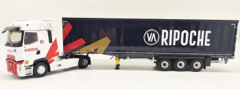 ELI118313 - RENAULT T High 4x2 2021 mit 3-Achs-Planenauflieger Tautliner - Transports RIPOCHE