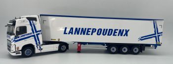 ELI118358 - VOLVO FH 2020 4x2 mit Schubbodenanhänger 3 Achsen - Transport LANNEPOUDENX