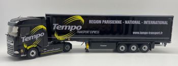 ELI118373 - DAF XG 4x2 mit Tautliner Anhänger 3 Achsen - Transport TEMPO