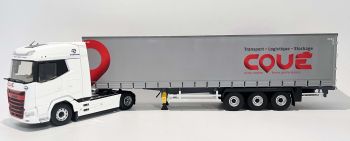 ELI118452 - DAF XG 4x2 mit 3-Achs-Curtainsider-Anhänger, COUE Transport