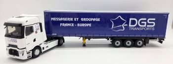 ELI118701 - RENAULT T High 4x2 2023 mit 3-Achs-Planenauflieger DGS Transports