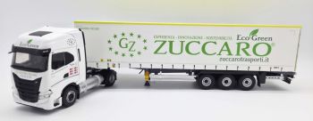 ELI118851 - IVECO S-WAY NP 4x2 mit 3-achsigem Planenauflieger, ZUCCARO TRANSPORTI BIANCO