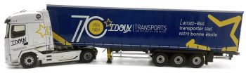 ELI118918 - DAF XG 4x2 mit 3-achsiger Tautliner-Zugmaschine – Transports IDOUX (70 Jahre)