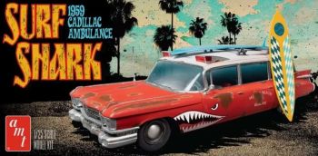 AMT1242/12 - CADILLAC Ambulance 1959 – Surf Shark zum Zusammenbauen und Lackieren
