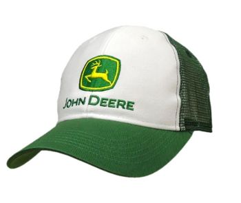 MC13080002WH - Grüne und weiße Netzkappe JOHN DEERE