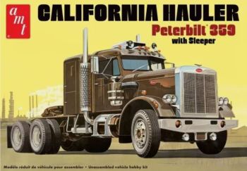AMT1327/06 - PETERBILT 359 California Hauler 6x4 mit Schlafkabine zum Zusammenbau und Lackieren