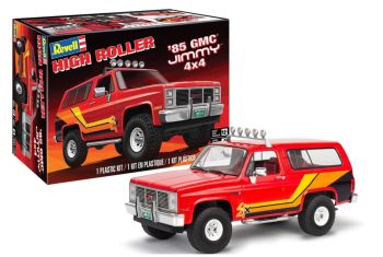 REV14577 - Roter GMC Jimmy 4x4 High Roller 1985 – Zum Bauen und Bemalen