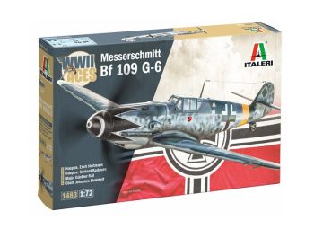 ITA1483 - MESSERSCHMITT Bf 109 G-6 Militärflugzeug-Bausatz (Montage und Bemalung erforderlich)