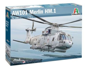 ITA1486 - AGUSTA W101 Merlin HM.1 Militärhubschrauber zum Zusammenbauen und Bemalen
