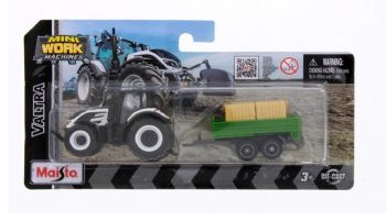 MST15590-G - VALTRA (weiß) mit Anhänger in Blisterverpackung