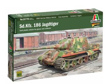 ITA15770 - JAGDTIGER Sd.Kfz. 186 Panzer zum Zusammenbauen und Bemalen