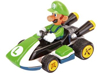 CARRERA15817039-D - Grünes MARIO KART-Kart mit Friktionsmotor in Box - Luigi