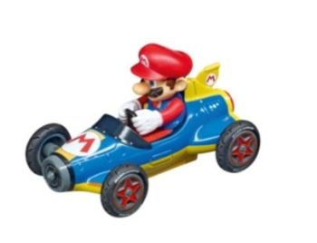 CARRERA15817069-A - Blaues und gelbes Reibungsauto MARIO KART in Schachtel – Mario
