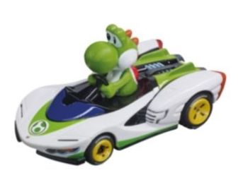 CARRERA15817069-D - Weißes Reibungsauto MARIO KART in Schachtel – Yoshi