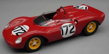 TM18-234D - FERRARI 206 #175 Gewinner des Dino SP Corse de Côte Ollon-Villars 1965 L.SCARFLOTTI