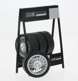 IXO18SET030W - Set of 4 OZ tires with gray rims