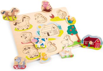 NCT10430 - 8-teiliges Holzpuzzle Der Bauernhof
