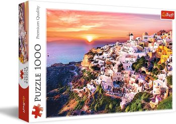 TRF10435 - Puzzle 1000 Teile Ein Sonnenuntergang über Santorini