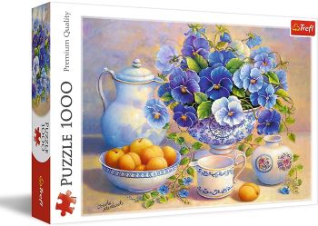 TRF10466 - Puzzle 1000 Teile Der blaue Blumenstrauß