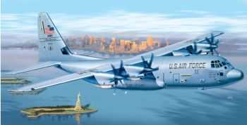 ITA1255 - Flugzeug C-130 J HERCULES PRM EDITION zum Zusammenbauen und Bemalen