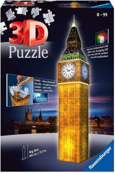 RAV125883 - 3D Puzzle 216 Teile Big Ben beleuchtet