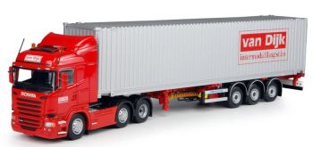 TEK65883 - SCANIA 3 Achsen Containerträger 3 Achsen + 40-Fuß-Container