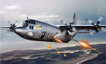 ITA1310 - Flugzeug AC-130H Spectre zum Zusammenbauen und Lackieren