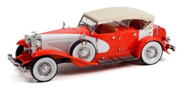 GREEN13627 - DUESENBERG II SJ 1934 Rot und Weiß