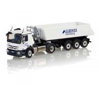 CON72202/05 - MERCEDES-BENZ Actros MP03 mit SCHMITZ CARGOBULL „ELBEKIES MÜHLBERG“ 3-Achs-Kipper