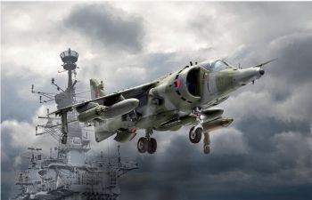 ITA1401 - Harrier GR.3 Falkland-Kampfflugzeug zum Zusammenbauen und Lackieren