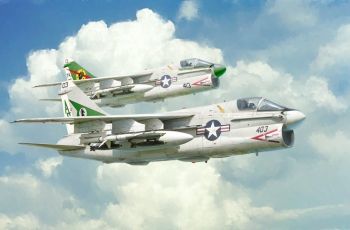ITA1411 - A-7E Corsair II Flugzeug zum Zusammenbauen und Lackieren