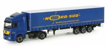 HER154109 - MERCEDES Axor II 4x2 mit Anhänger 3 Achsen NORD SÜD